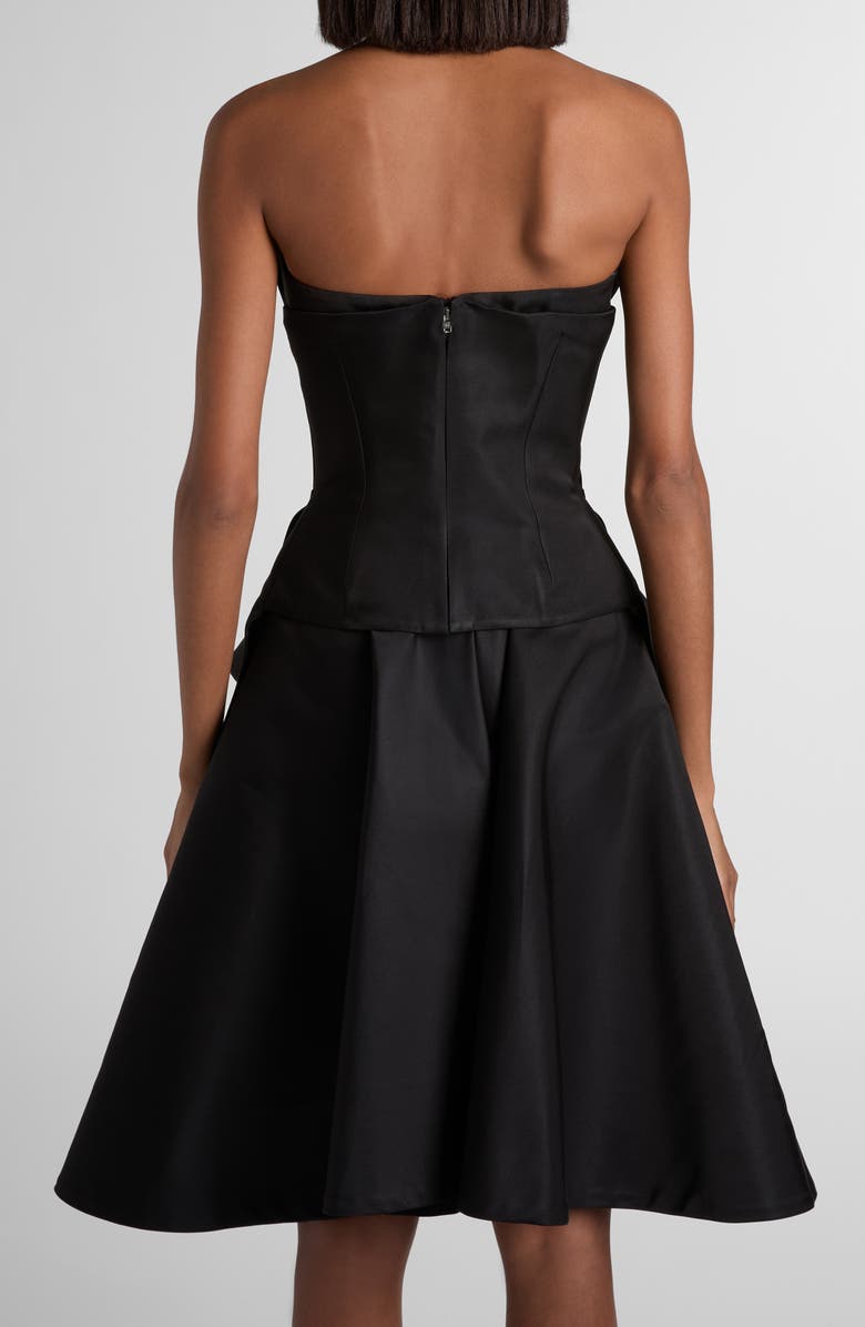McQueen Strapless Corset Top, Alternate, color, Black