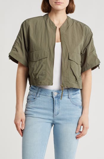 【Eaphi 】volume sleeve short jacket Eaphi 】volume sleeve short jacket