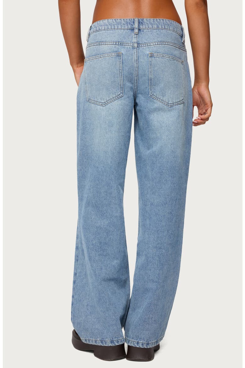 Dutton Distressed Low Rise Jeans, Alternate, color, LIGHT-BLUE