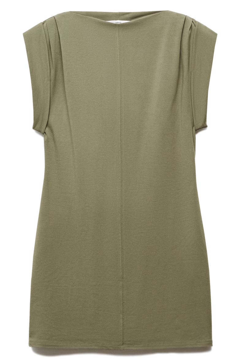 Dates Muscle Stretch Cotton T-Shirt Dress, Alternate, color, KHAKI GREEN