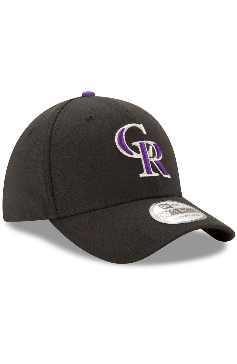 New Era Men's New Era Black Colorado Rockies Game Team Classic 39THIRTY Flex Hat, Alternate, color, Black