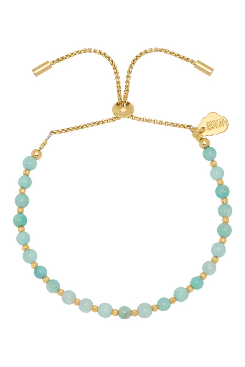Amelia Beaded Slider Bracelet, Main, color, GOLD