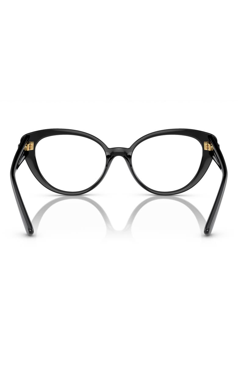 Versace 53mm Cat Eye Optical Glasses, Alternate, color, 