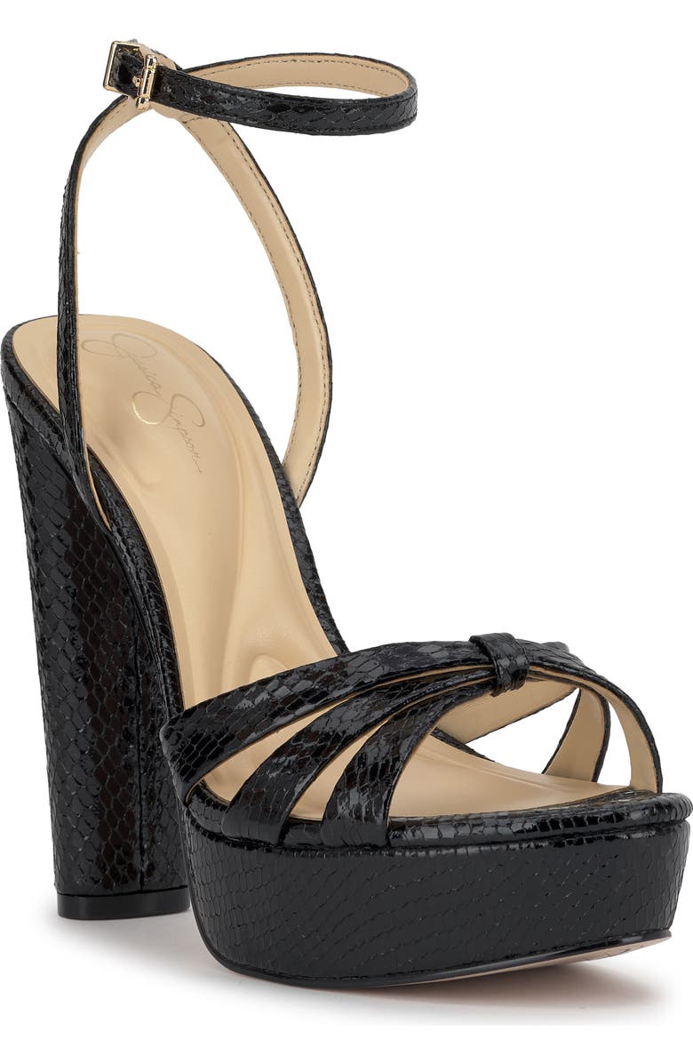 Jessica Simpson Ilaria Ankle Strap Platform Sandal, Main, color, Black