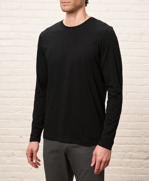 Organic Cotton Men's Softspun Essential Crewneck Long Sleeve Tee