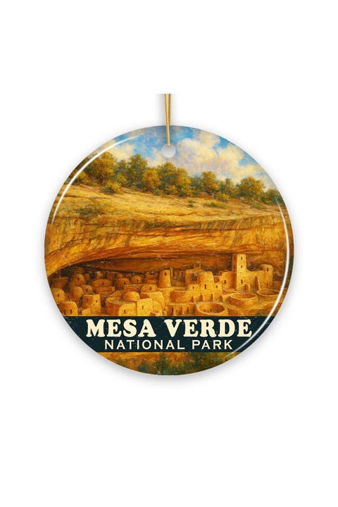 Mesa Verde Cliff Dwellings Ceramic Ornament