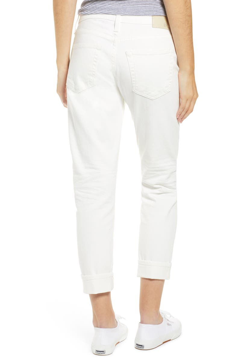 AG The Ex-Boyfriend Crop Slim Jeans, Alternate, color, 1 Year Tonal Wh