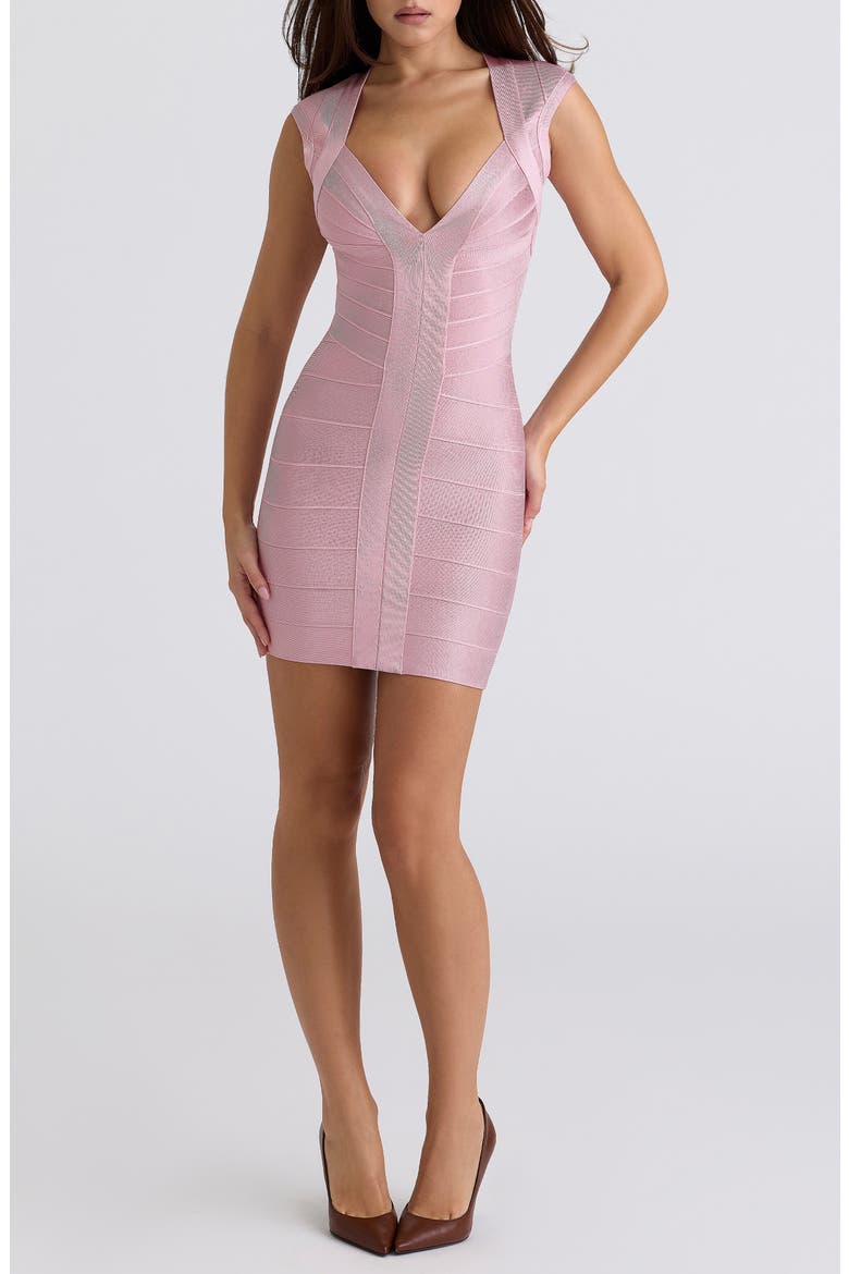 The Icon Bandage Minidress, Main, color, PINK
