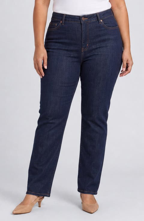 Marilyn High Waist Straight Leg Jeans
