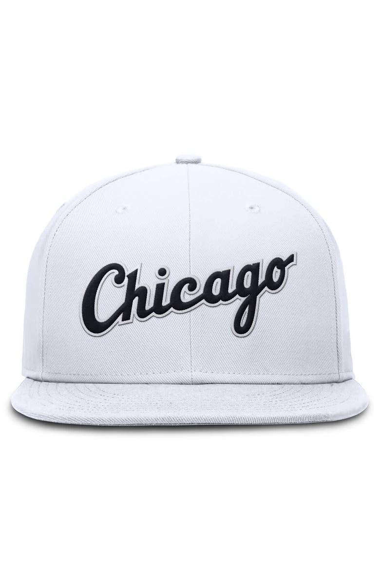 Men's Nike White Chicago White Sox True Performance Fitted Hat, Alternate, color, White