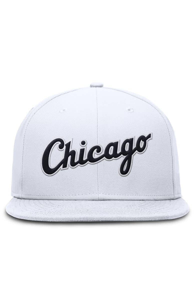 Nike Men's Nike White Chicago White Sox True Performance Fitted Hat, Alternate, color, White