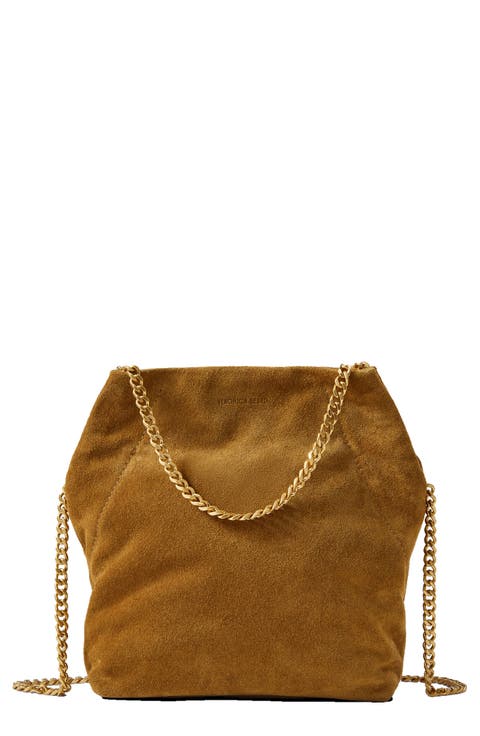 Small Slouch Metallic Convertible Leather Shoulder Bag