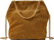 Veronica Beard Small Slouch Metallic Convertible Leather Shoulder Bag