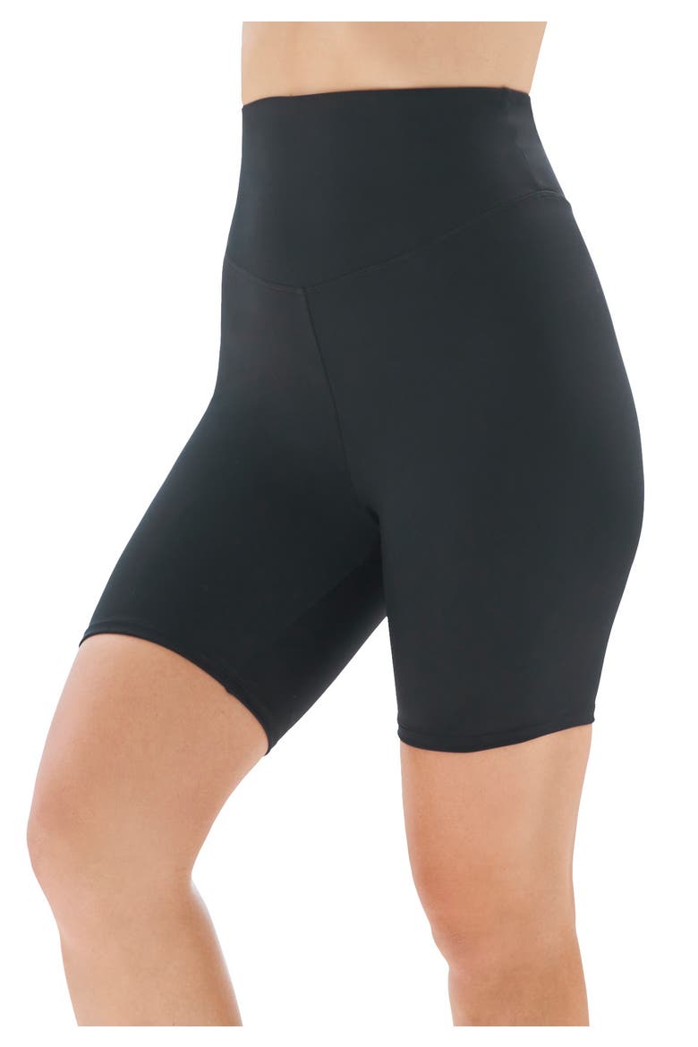 360° Powermesh Swim Boy Short With Tummy Control, Main, color, BLACK