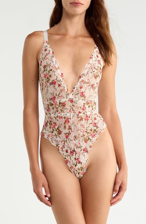 Floral Lace Teddy