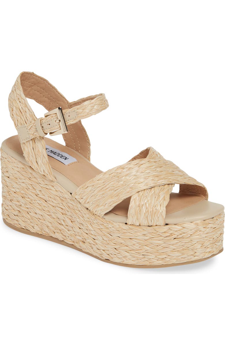 Steve Madden Pam Espadrille Platform Wedge Sandal, Main, color,