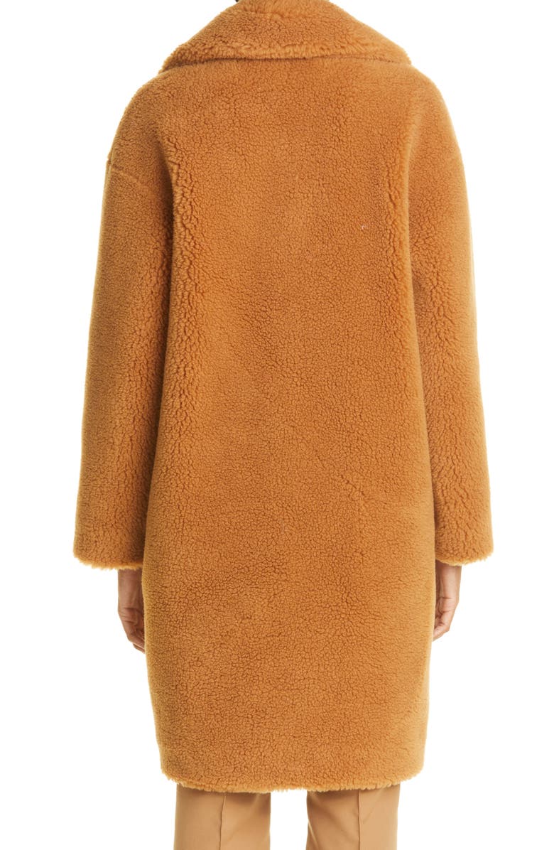 Stand Studio Camille Long Faux Fur Cocoon Coat, Alternate, color,