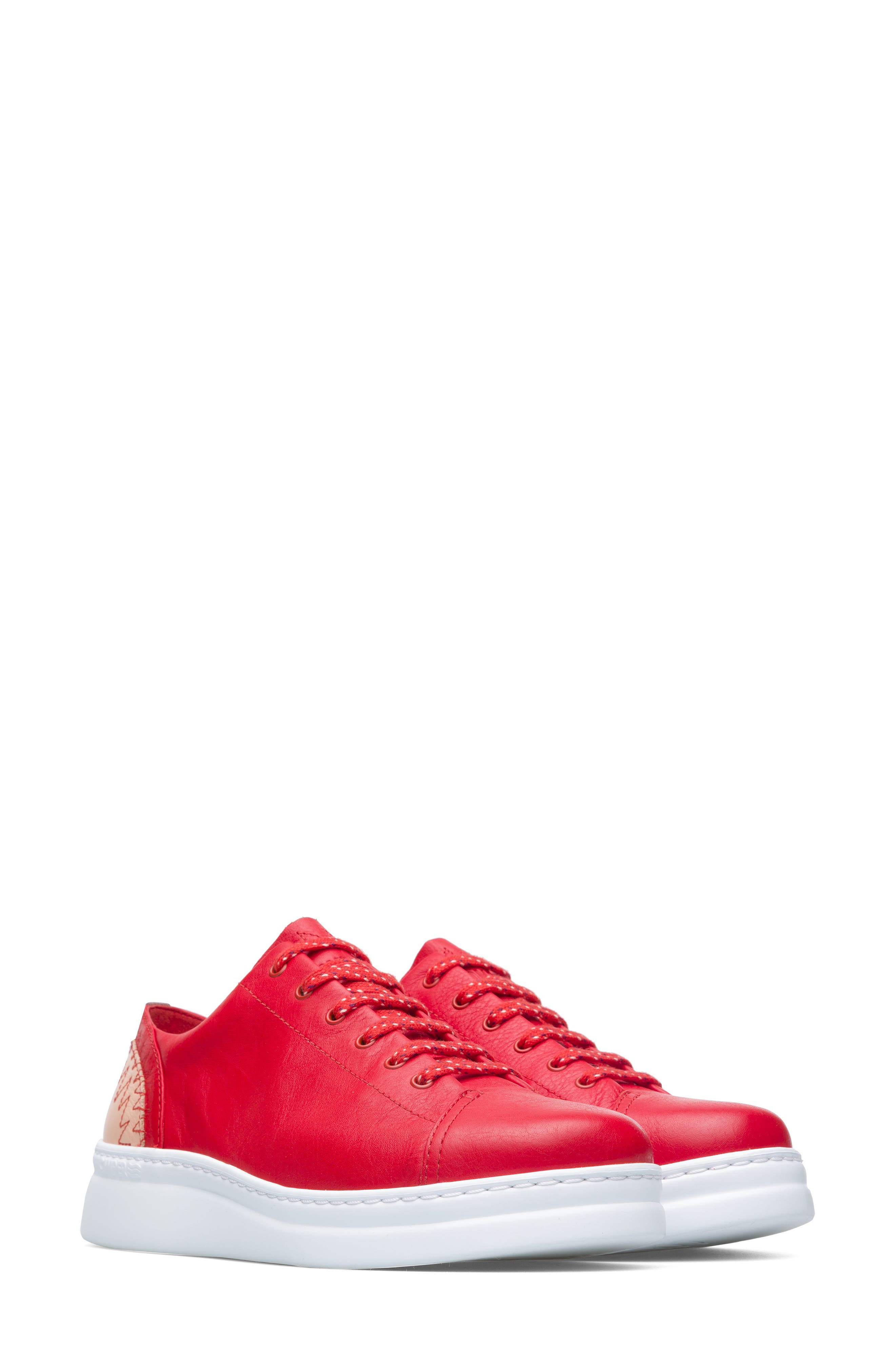 Twins Mismatched Wedge Sneaker, Main, color, RED