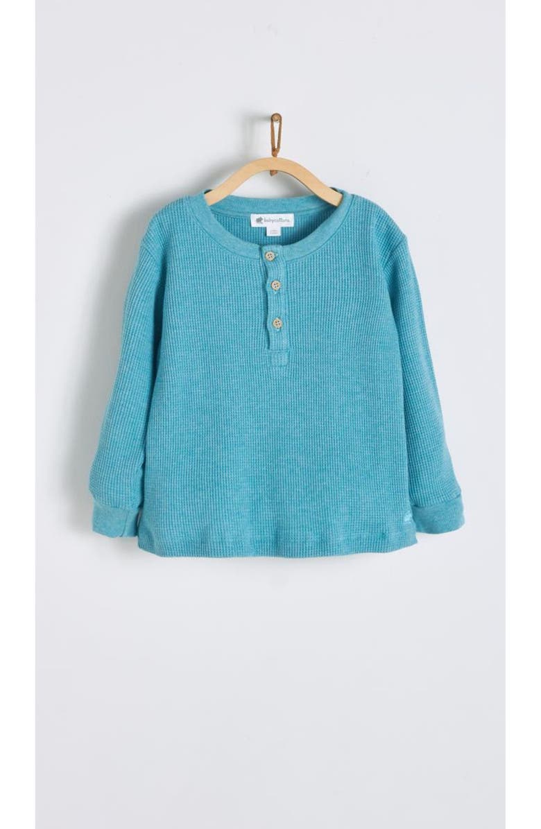 Babycottons T-Shirt Riley Pima Waffle for Toddler, Main, color, Green