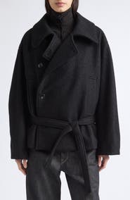 Lemaire Short Wool & Alpaca Wrap Coat
