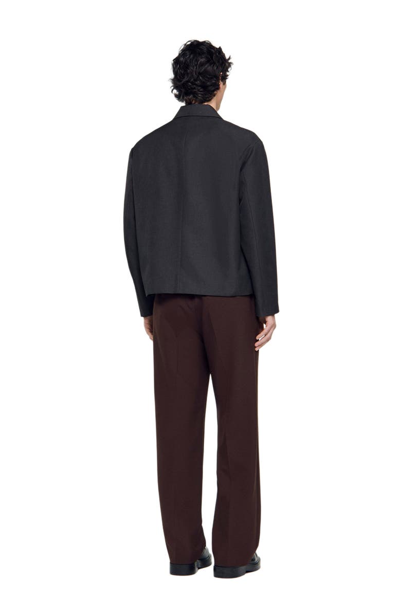 SANDRO Technical zip-up jacket, Alternate, color, Dark Grey