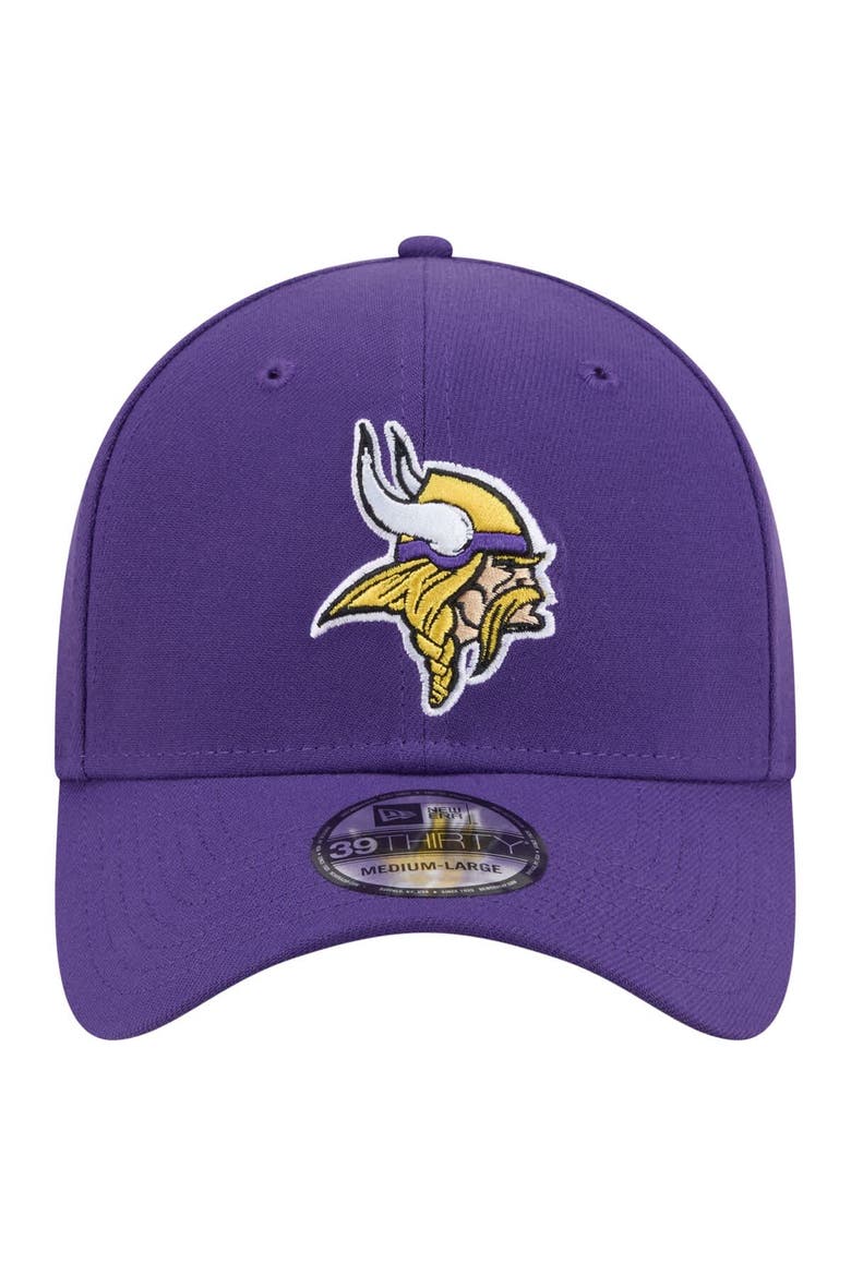 Men's New Era  Purple Minnesota Vikings Core Team 39THIRTY Flex Hat, Alternate, color, Purple