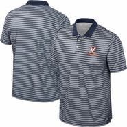 COLOSSEUM Men's Colosseum Navy Virginia Cavaliers Striped Polo