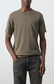 MANGO Regular Fit Cotton Crewneck T-Shirt