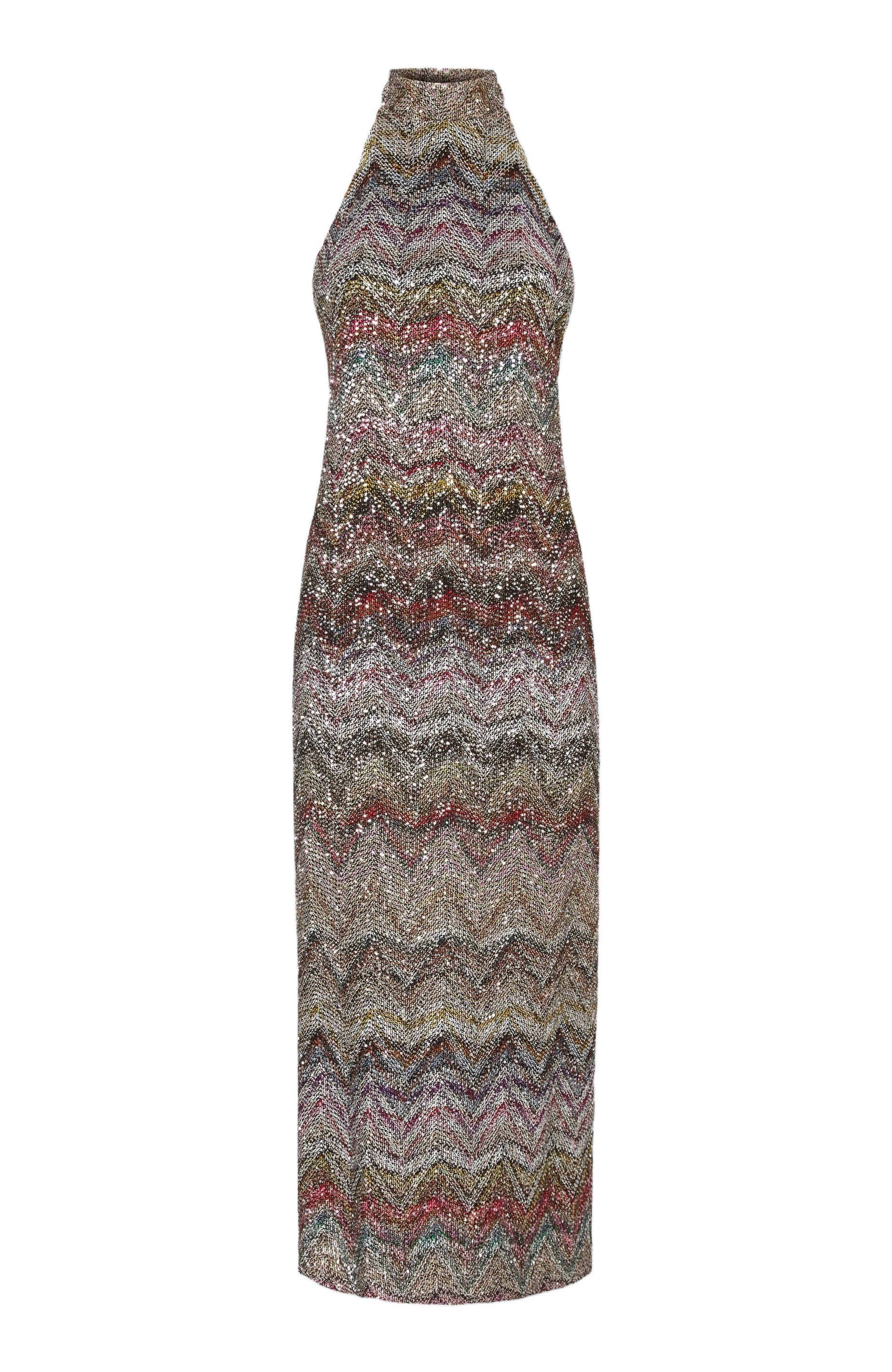 Midi Dress With Halter Neck - image 2