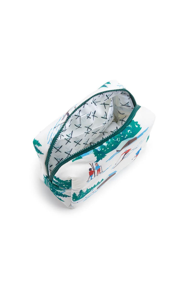 TRVL Design Ski Puffer Cosmetic Bag, Alternate, color, White