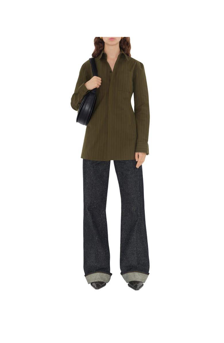 Burberry Regular Fit Striped Cotton Shirt, Alternate, color, 