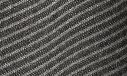 Ralph Lauren Lauren  Border Stripe Ruana In Gray