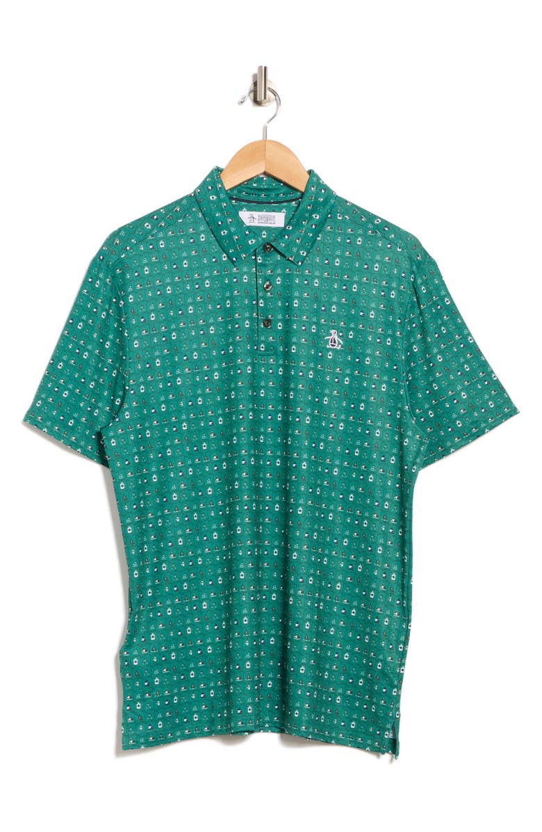 Original Penguin Jersey Polo, Alternate, color, Galapagos Green