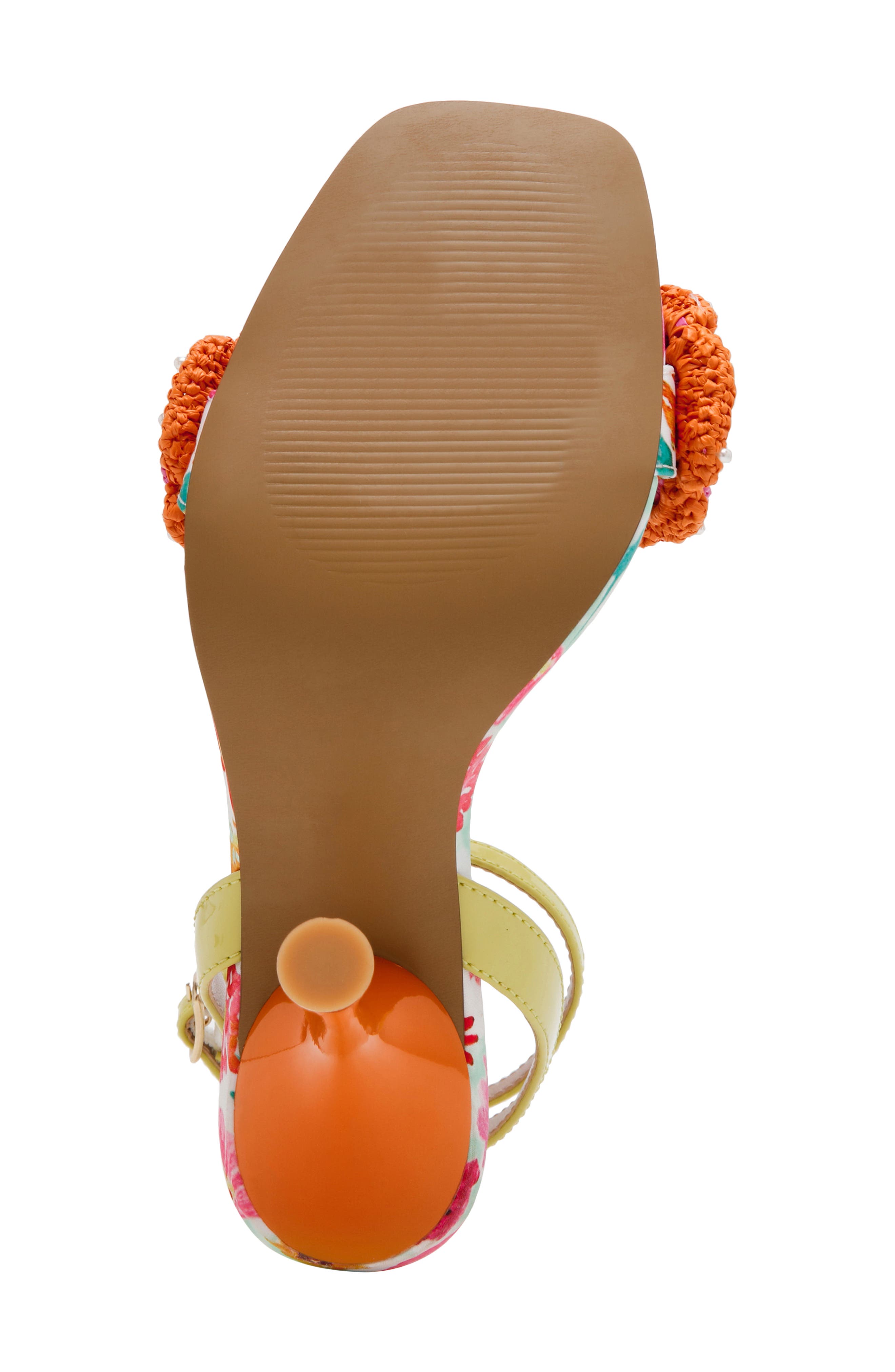 Ainsleyy Ankle Strap Sandal, Alternate, color, NEON/ WHITE MULTI