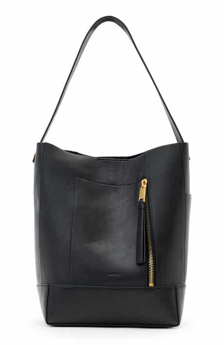 AllSaints Alba Leather Hobo Bag