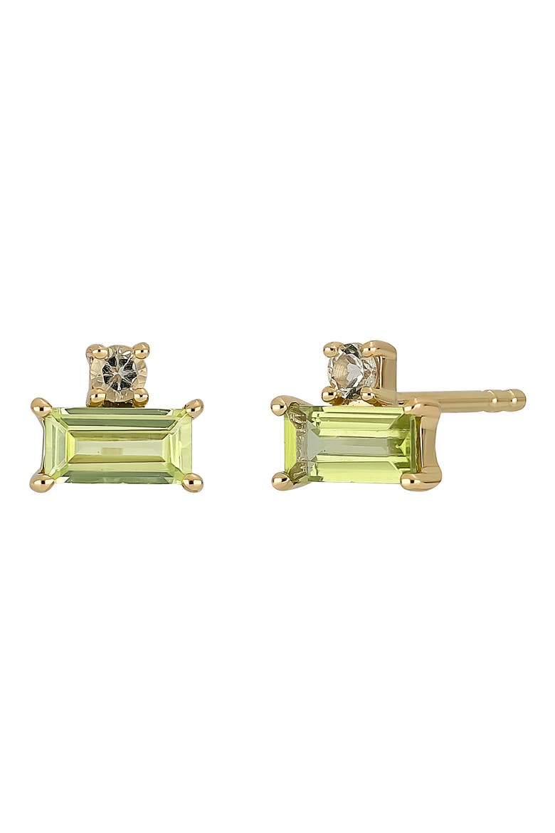 14K Gold Stud Earrings (Nordstrom Exclusive), Main, color, 14KY