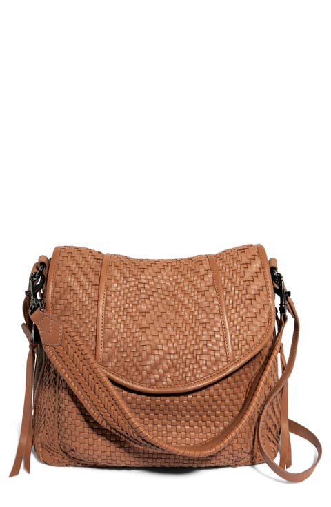 All For Love Woven Leather Shoulder Bag