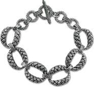 SAMUEL B. Sterling Silver Oval Link Bracelet