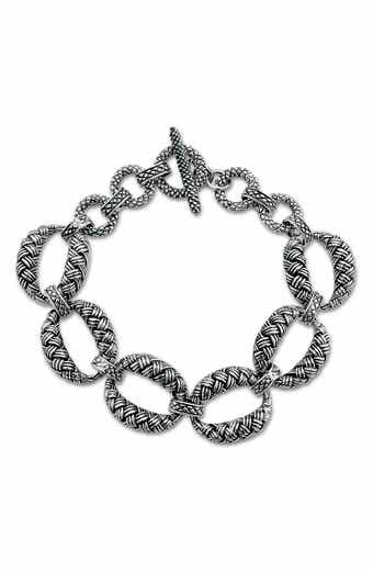 SAMUEL B. Sterling Silver Oval Link Bracelet