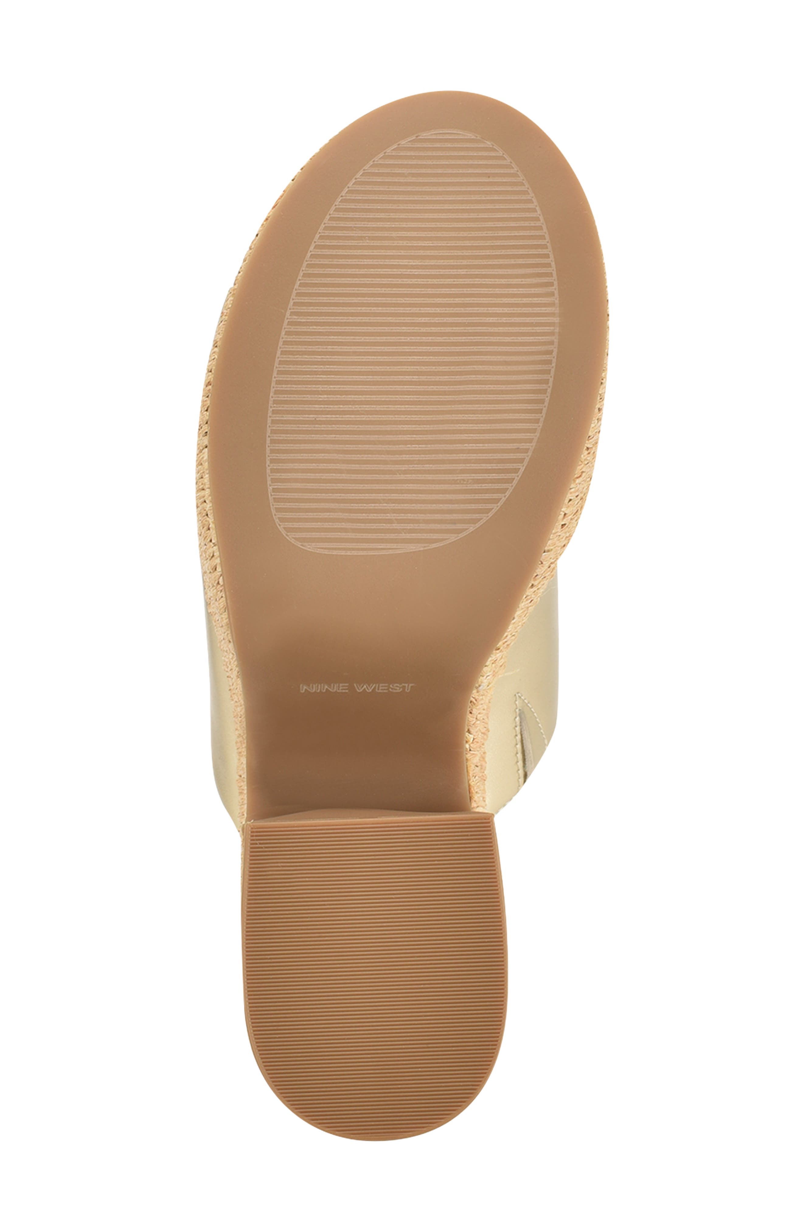 Nine West Olley Platform Slide Sandal, Alternate, color, Gold 710
