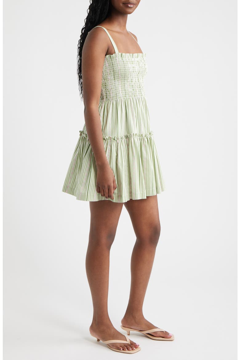 The Seraphina Stripe Nap Minidress, Alternate, color, GREEN JACQUARD STRIPE