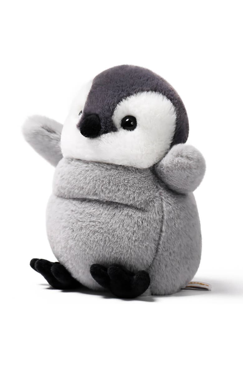 7 Inch Little Emperor Penguin Weighted Stuffed Animal, Alternate, color, Multicolored