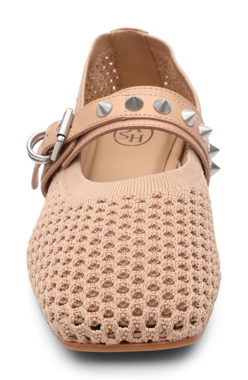 Ash Interwoven Ballerinas In Sand/sand