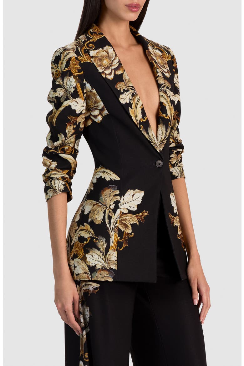 Shae Super Fitted Blazer, Alternate, color, NOIR ELEGANCE OFF WHITE