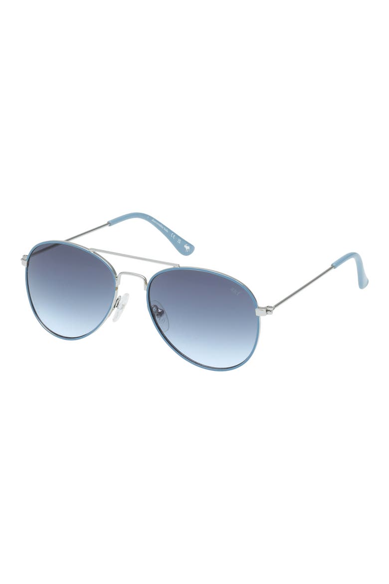 Kids' Navigator Sunglasses, Alternate, color, SHINY LIGHT NICKELTIN / BLUE
