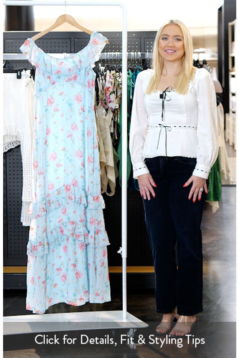 Irelynn Off the Shoulder Maxi Dress video