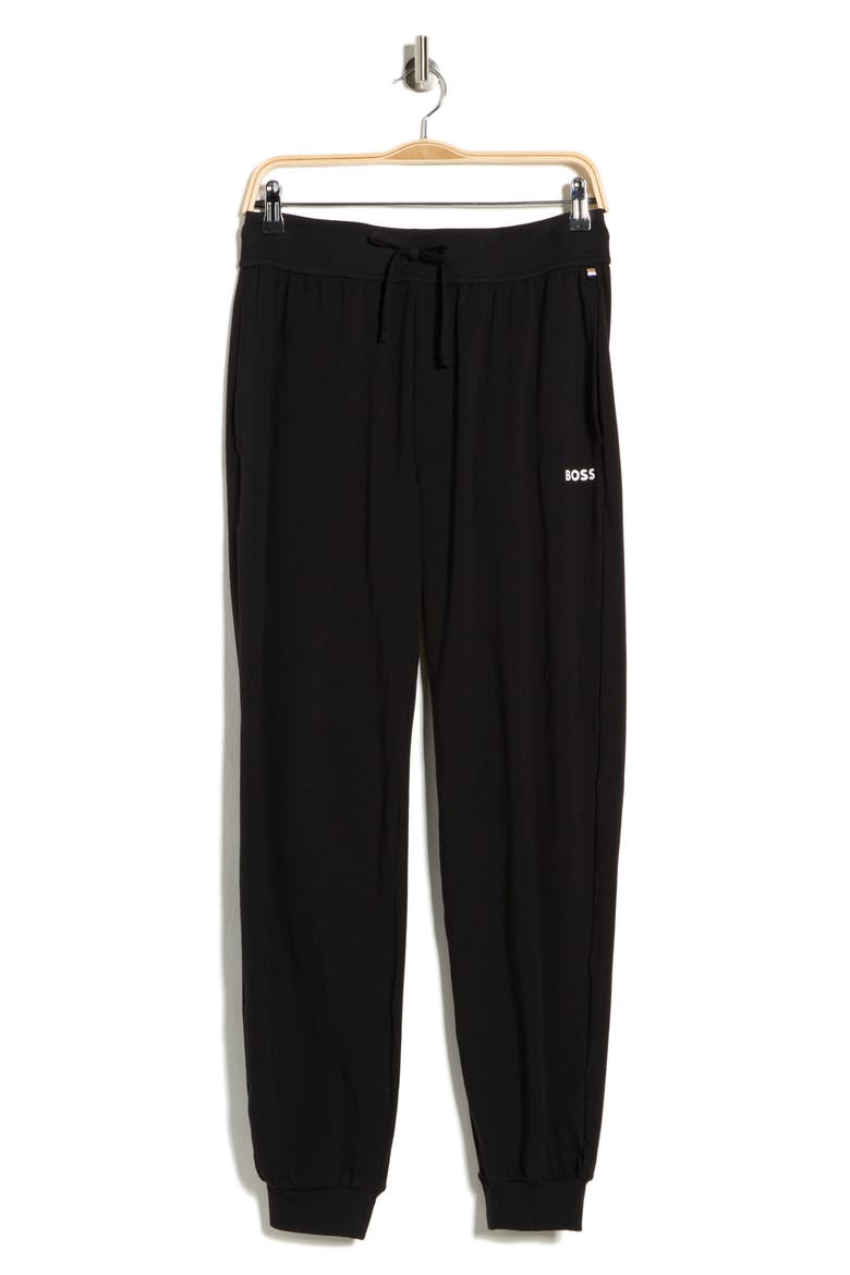Cotton Blend Lounge Pants, Alternate, color, BLACK