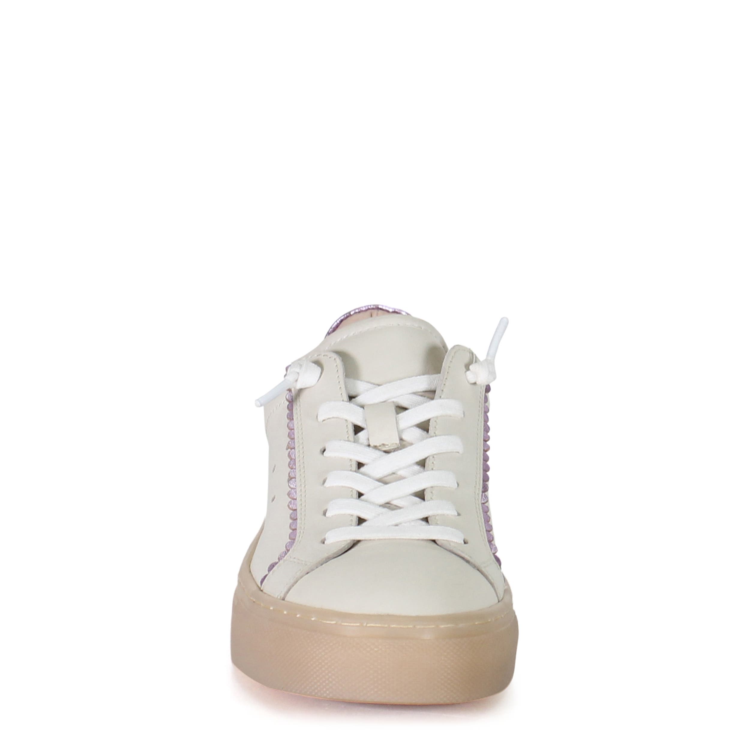 Diba True SHORE FRONT Leather Sneaker, Alternate, color, Off White/Lilac