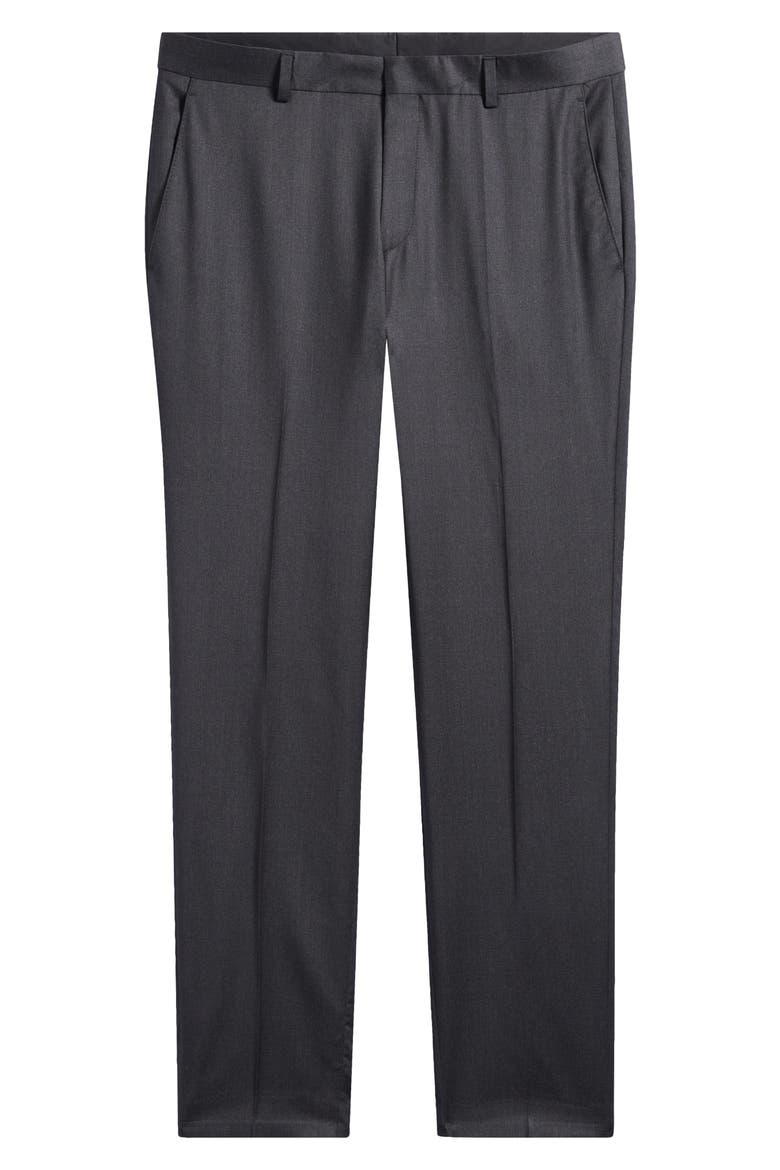 Genius Slim Fit Wool Suit Pants, Alternate, color, DARK GREY