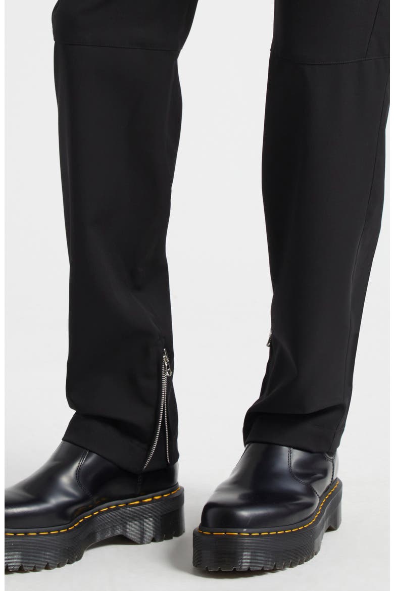 Moto Wool Pants, Alternate, color, BLACK